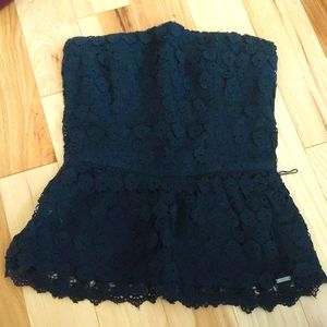 Gilly Hicks Lacy Strapless Top